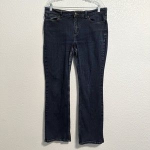 Duluth Trading Co Jeans Women’s Size 14x31 Blue Denim Pants Dark Wash